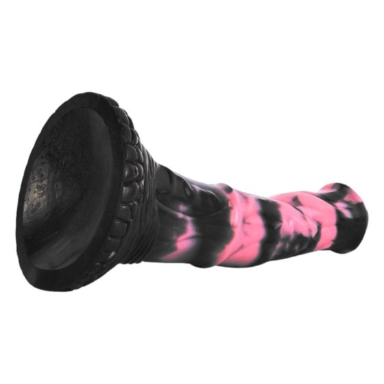 Black-Pink Silicone Horse Dildo - 18cm