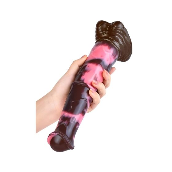 Bad Horse - Silicone Horse Gear Dildo - 24cm (Brown-Pink)