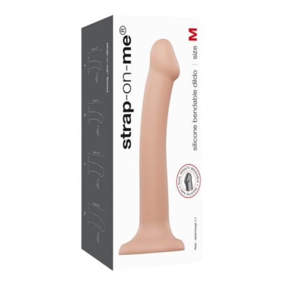 Strap-on-Me M - Double Layer Realistic Dildo - Medium (Natural)