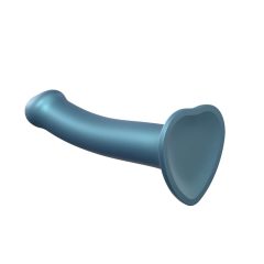   Metallic Shine M Strap-on - Skin-Friendly Dildo (Metallic Blue)