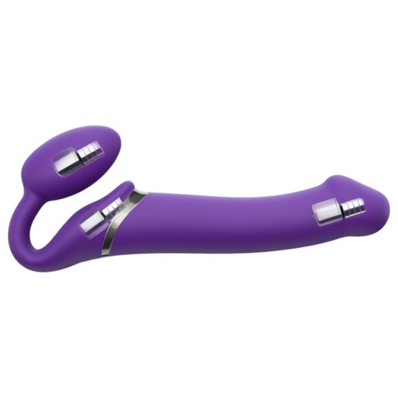 Strap-on-me M - Strapless Strap-on Vibrator (Purple)