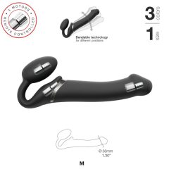 Strap-on-me M - Attachable Vibrator - Medium (Black)