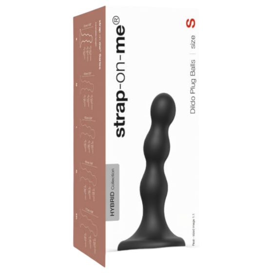 Strap-on-me Balls S - Ball-based Dildo with Base (Black)