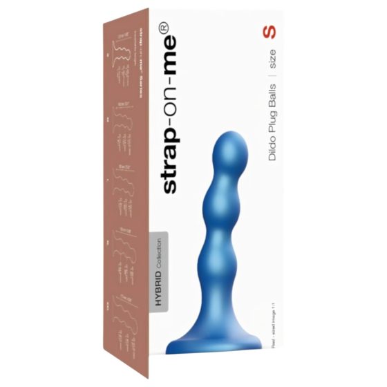 Strap-on-me Balls S - Spherical Base Dildo (Blue)