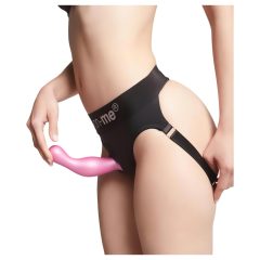 Strap-on-me Curvy M - Wavy Dildo with Base (Pink)