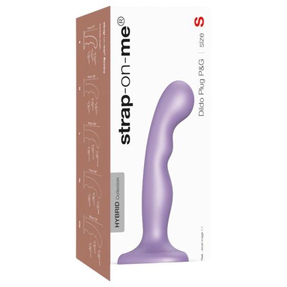 Strap-on-me P&G S - Curved, Suction Cup Dildo (Purple)