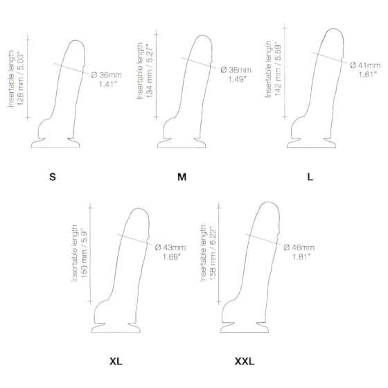 Strap-on-me M - Double-layered, Suction Cup Realistic Dildo (Natural)