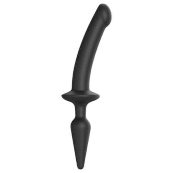 Strap-on-me Switch Semi-Realistic S - 2-in-1 Silicone Dildo (Black)