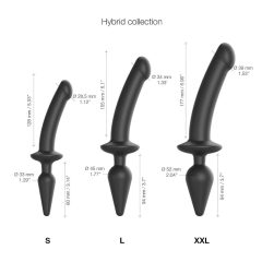   Strap-on-Me Switch Semi-Realistic XXL - 2-in-1 Silicone Dildo (Black)