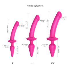   Strap-on-me Switch Semi-Realistic S - 2-in-1 Silicone Dildo (Pink)