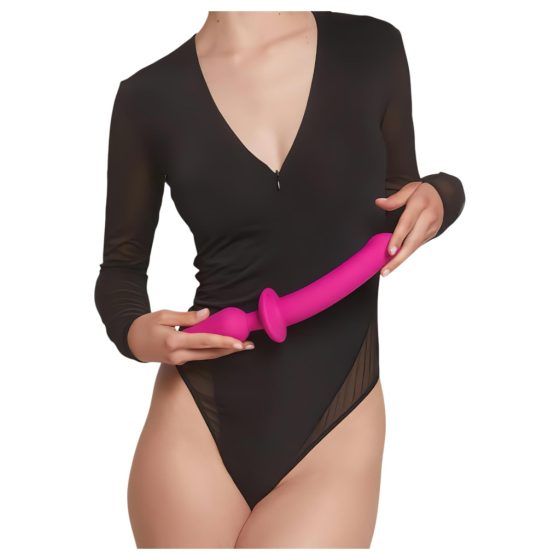 Strap-on-me Switch Semi-Realistic XXL - 2-in-1 Silicone Dildo (Pink)