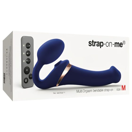 Strap-On-Me M - Attachable Air Wave Vibrator (Blue)