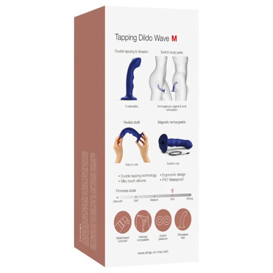 Strap-on-Me - Waterproof, Pulsating G-Spot Vibrator (Blue)