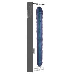 Strap-on-me - double dildo (metallic blue)