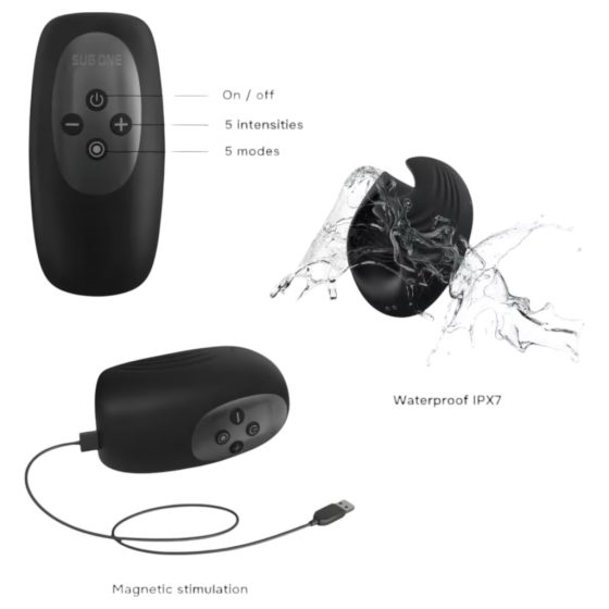 ManWan Sub.One - Rechargeable Masturbator (Black)