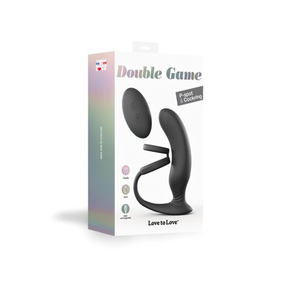 Love to Love - Rechargeable Radio Prostate Vibrator with Ring (Black)