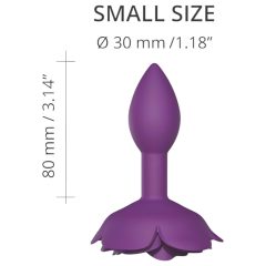 Love to Love Open Roses S - Silicone Anal Dildo (Purple)