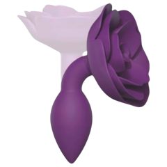 Love to Love Open Roses S - silicone anal plug (purple)