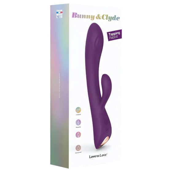 Love to Love Bunny&Clyd - Clitoral Arm Pulsating Vibrator (Purple)