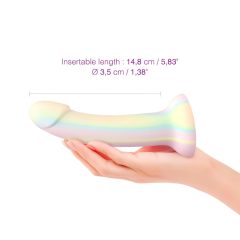 Striped Silicone Dildo with Suction Cup - Dildolls Fantasy