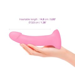 Dildolls Glitzy - Silicone Suction Cup Dildo (Pink)