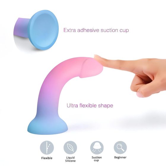 Dildolls Utopia - Silicone Suction Cup Dildo (Colorful)