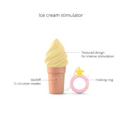   Love to Love Cand Ice - Rechargeable Clitoral Vibrator (Vanilla Pop)