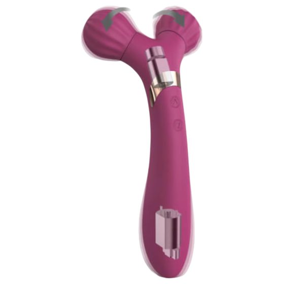 Love to Love Fireball - Rechargeable 2-in-1 Massager Vibrator (Burgundy)