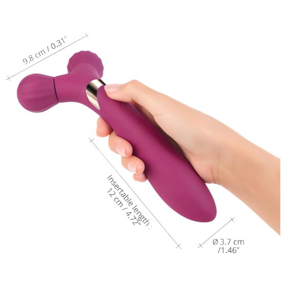 Love to Love Fireball - Rechargeable 2-in-1 Massaging Vibrator (Red)