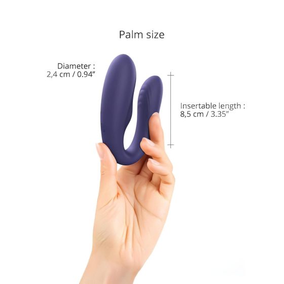 Love to Love Match Up - Rechargeable, Radio-Controlled Couple's Vibrator (Purple)