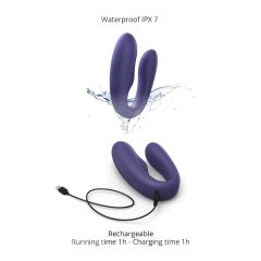   Love to Love Match Up - Rechargeable Wireless Couple's Vibrator (Purple)