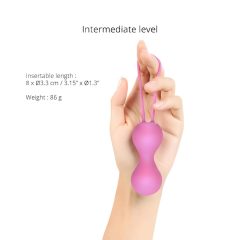 Love to Love Joia - silicone Ben Wa balls duo (pink)