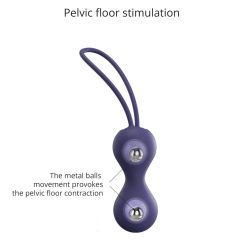 Love to Love Joia - silicone Kegel ball duo (purple)