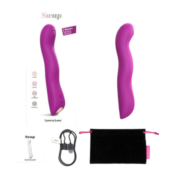 Love to Love Swap - Rechargeable, Pulsating G-Spot Vibrator (Purple)