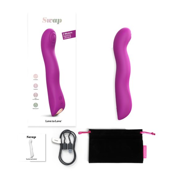 Love to Love Swap - Rechargeable Pulsating G-Spot Vibrator (Purple)