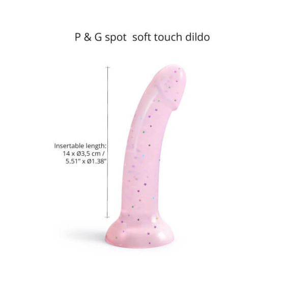 Dildolls Starlight - star-shaped dildo with feet (pink)