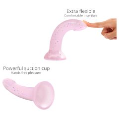 Starlight Dildo with Base - Starry (Pink)