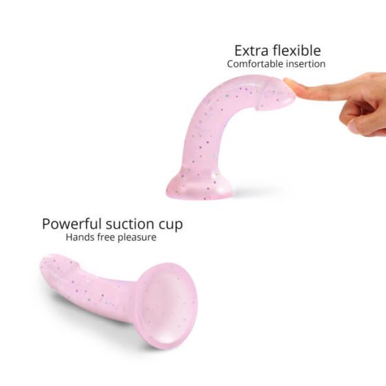 Dildolls Starlight - star-shaped dildo with feet (pink)