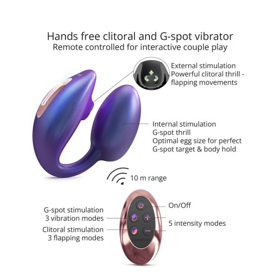 Wonderlover - Clitoral and G-spot Vibrator (Metallic Purple)