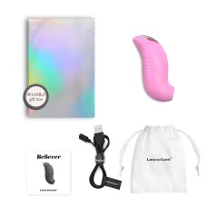   Love to Love Believer - Rechargeable, Waterproof Clitoral Stimulator (Pink)