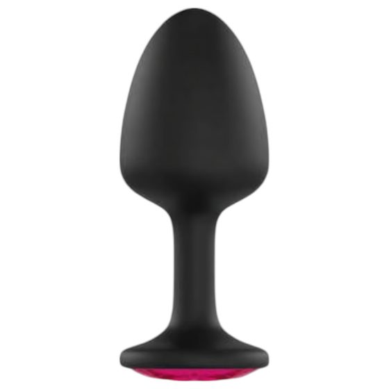 Dorcel Geisha Ruby M Plug - Pink Gem Anal Dildo (Black)