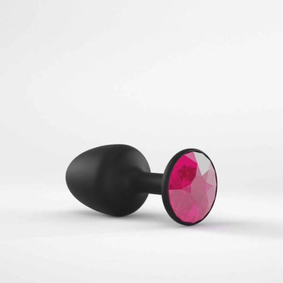 Dorcel Geisha Ruby M Plug - Pink Gem Anal Dildo (Black)