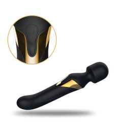   Dorcel Dual Orgasms Gold - Rechargeable 2-in-1 Massage Vibrator (Black)