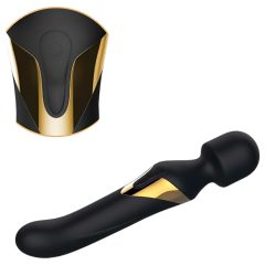   Dorcel Dual Orgasms Gold - Rechargeable 2-in-1 Massage Vibrator (Black)