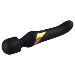   Dorcel Dual Orgasms Gold - Rechargeable 2-in-1 Massage Vibrator (Black)