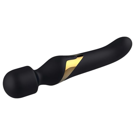 Dorcel Dual Orgasms Gold - Rechargeable 2-in-1 Massage Vibrator (Black)