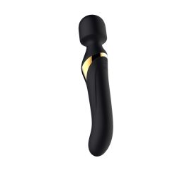   Dorcel Dual Orgasms Gold - Rechargeable 2-in-1 Massage Vibrator (Black)