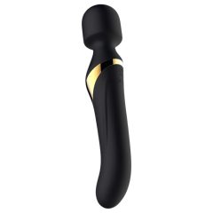   Dorcel Dual Orgasms Gold - Rechargeable 2-in-1 Massage Vibrator (Black)