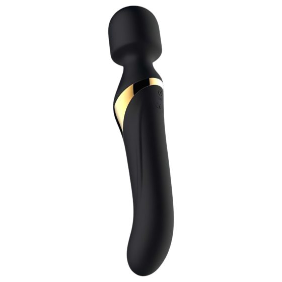 Dorcel Dual Orgasms Gold - Rechargeable 2-in-1 Massage Vibrator (Black)