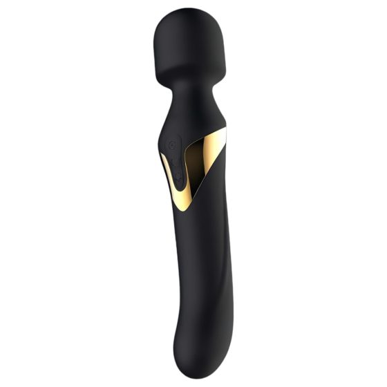 Dorcel Dual Orgasms Gold - Rechargeable 2-in-1 Massage Vibrator (Black)